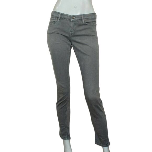 All Saints ASHBY Low Rise Skinny Jeans Gray Size 27 - Picture 1 of 10